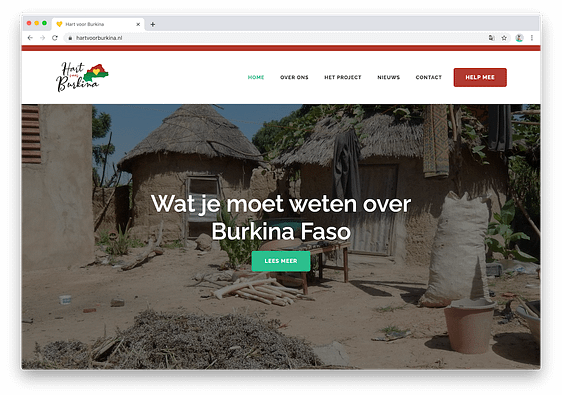 Homepage Hart voor Burkina