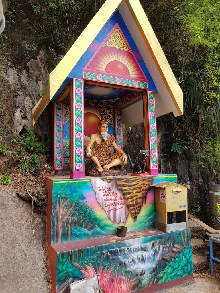 Buddhist shrine at the Tiger Cave Temple