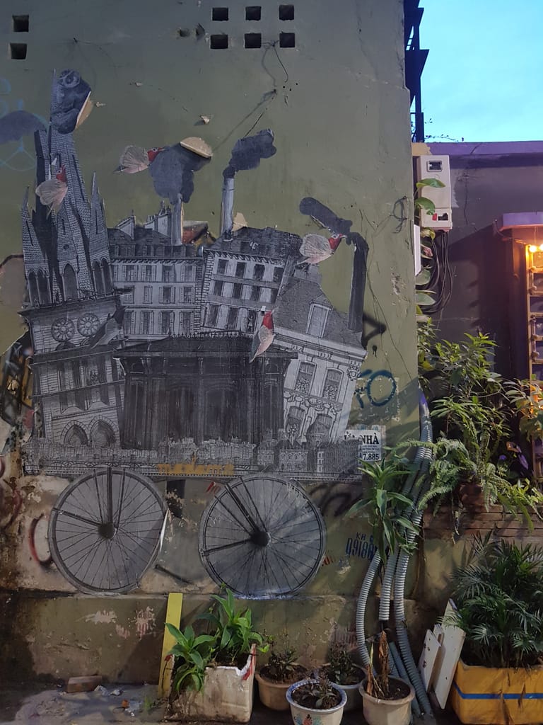 Street art in Hanoi, Vietnam