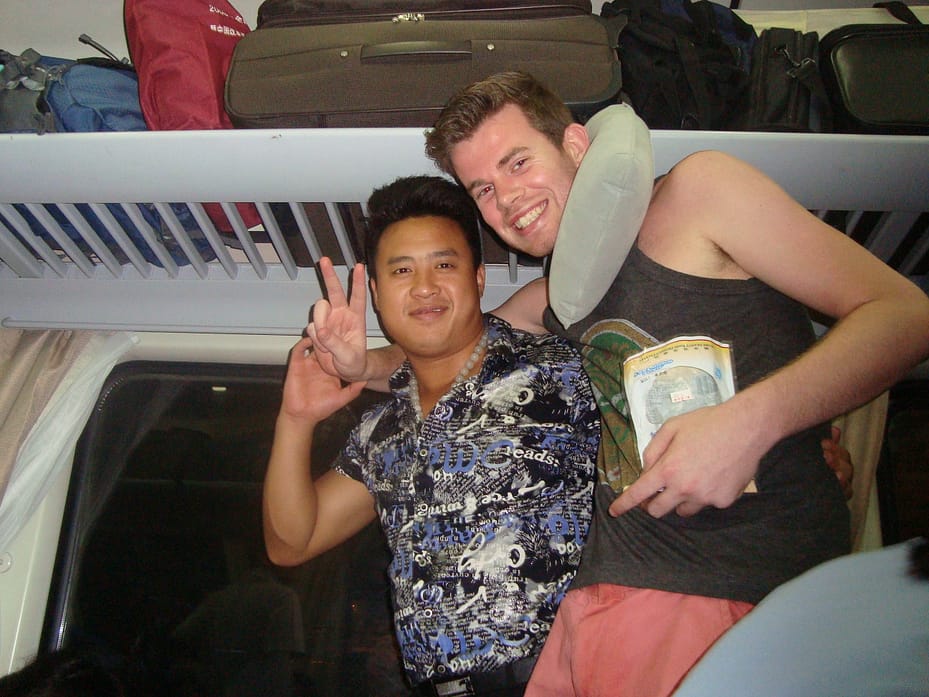 Me and the Chinese guy. I unfortunately forgot his name. Btw, ignore the ugly neck-pillow. ;)